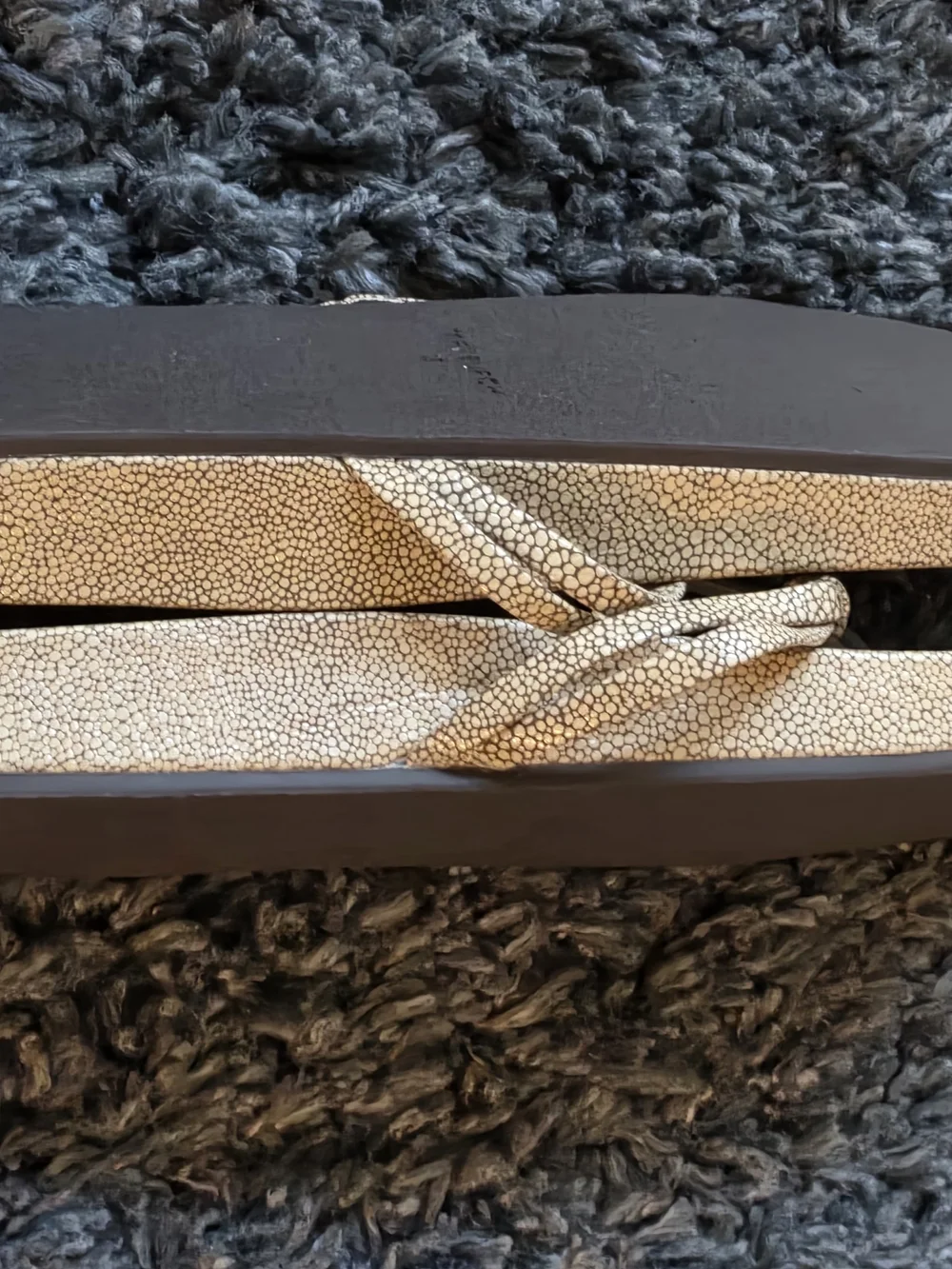 Tory Burch Beige Logo Thong Sandals Size 13